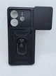 Противоударный чехол Defense Ring для Xiaomi Redmi Note 14 4G с кольцом Черный - изображение 1