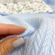 Конверт-плед для мальчика на выписку Oh My Kids "Зайчики" голубой - изображение 3