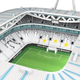 Стадион Ювентус. Огромные 3D пазлы "Juventus Stadium" Трехмерный конструктор-головоломка - изображение 3