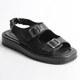 Босоножки женские кожаные 340142 р.36 (23,5) Fashion Черный - изображение 1