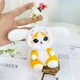 Брелок на сумку/ключі плюшевий котик рудий біла шапочка - зображення 8