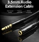 Кабель Vention Audio 3.5 мм - 3.5 мм (М/F), 2 м, черный (VAB-B06-B200-M) - изображение 5