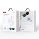 Навушники XO X26 graphic TWS Bluetooth earphones with silicone case and lanyard, бездротові, Violet/White - зображення 5
