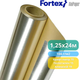 Пароизоляционная теплоотражающая пленка Fortex AluPaper 1,25х24 м, 30 м2, 104 г/м2 - изображение 3