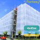 Плівка поліетиленова армована Fortex 4 х 45 м, 180 м2, 180 г/м2, прозора - зображення 7