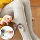 Дитячі колготки Baby з бантиком (Сірий 6-12м) 74-80 см - зображення 2