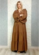 Ярусна сукня А-силуету у стилі бохо коричнева Hot fashion M 25-108 - изображение 3