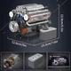 Конструктор бензиновый двигатель V8 ENGINE восьмицилиндровый мотор Mould King, 535 деталей 10088s - зображення 5