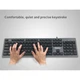 Дротова клавіатура Meetion USB Standard Chocolate Ultrathin Keyboard K841, Ukr, RU, EN розкладки, USB, 1.5m, black - зображення 9