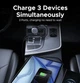 Автомобільний зарядний пристрій UGREEN 2 в 1 75 Вт з кабелем USB Type-C 25W QC PD + 30W Fast Charger - зображення 5