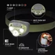 Ліхтарик налобний Energizer Vision CAMPING KIT Green, 3xAAA, 260Lm, IPX4, 7 режимів, Blister - зображення 5