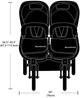 Прогулочная коляска для двойни Bumbleride Indie Twin Matte Black (IT-975BK) (812812016809) - изображение 2