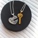 Парні кулони для закоханих з нержавіючої сталі "Key to the heart" - зображення 5