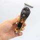Машинка для стрижки Chao Lai CL-270 беспроводная с 3 насадками и LED дисплеем Черно-золотистая (127-14-16790) - изображение 5