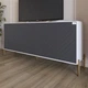 Тумба под телевизор с золотыми металлическими ножками LION Амарант 168x40x76,5 см Нимфея Альба (белый)/Графитовый (LION-043091) - изображение 1