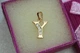 Кулон Xuping Jewelry літера Y 1,5 см золотистий - зображення 2
