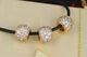 Кулон шарм Xuping Jewelry большой шарм с крупными камнями 8 мм золотистый - изображение 2