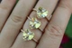 Кольцо Xuping Jewelry сердечко Сваровски белое хамелеон р 19 золотистое - изображение 2