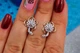 Сережки Xuping Jewelry родована кульбабка 1,5 см золотисті - зображення 3