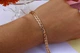 Браслет Xuping Jewelry ромб 23 см 5 мм золотистий - зображення 2