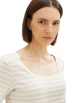 Футболка Tom Tailor Ж1115251 (1038055) колір бежевий 3XL - изображение 4