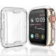 Защитный силиконовый чехол бампер на Apple Watch 4/5/6/SE 44 мм прозрачный - изображение 2