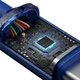 Кабель Baseus Crystal Shine Series Fast Charging Data Cable Type-C to Type-C 100W 2m Blue (CAJY000703) - изображение 7
