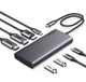 USB-хаб UGREEN CM639 USB-C to 2xUSB 3.2 + 2xUSB-C 3.2 (10Gbps) + 2xHDMI + DP (4K@60Hz) + 100W PD Gray (35625) - изображение 1