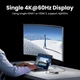 USB-хаб UGREEN CM639 USB-C to 2xUSB 3.2 + 2xUSB-C 3.2 (10Gbps) + 2xHDMI + DP (4K@60Hz) + 100W PD Gray (35625) - изображение 4