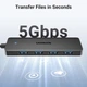 USB-хаб UGREEN CM219 USB 3.0 to 4xUSB 3.0 5Gbps Black (25851) - изображение 4