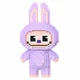 Конструктор Magic Blocks DUZ LABUBU «Заєць», бузковий, підходить для колекціонерів - зображення 1