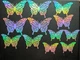 3D дзеркальні наклейки метелика срібло 12 шт JJ305-D Colorul - зображення 5