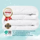 Одеяло Sleepingg Dream всесезонное Полуторное 155х210 см Антиаллергенное волокно Белое (4820227289080) - изображение 5