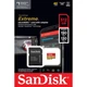 Карта пам`ятi MicroSDXC512GB C10 UHS-I SanDisk Extreme V30 U3 R190/W130MB/s + SD (SDSQXAV-512G-GN6MA) - изображение 5