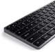 Клавіатура Satechi X3 Slim Mechanical Backlit Bluetooth Keyboard Dark UA (ST-BTSX3M) - зображення 2