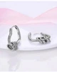 Серьги серебристые Сердечки стиль Pandora 1171 - изображение 4