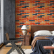 3D панель самоклеящаяся StickerWall под кирпич екатеринославский 770х700х3 мм оранжевая - изображение 8