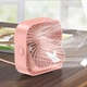 Вентилятор TOPK K50 USB, 8.5cm, 3 скорости, USB 5V 1m, 5W, 360град. pink - изображение 6