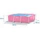 Каркасный бассейн прямоугольный Intex 28266 220х150х60 см на 1662 л Розовый - изображение 5