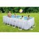 Каркасный бассейн прямоугольный Intex 400х200х100 см 26780 и картриджный фильтр на 6836 л Серый - изображение 7