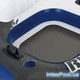 Надувний плотик 130x126 см зі спинкою 2 ручками та підсклянником Intex 58854 Синій - зображення 5