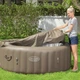 Надувной бассейн-джакузи Lay-Z-Spa Bestway 60017 с подогревом и аэромассаж на 916 л Коричневый - изображение 5