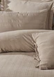 Постельное белье Saheser Stonewashed Ranforce 200 х 220 см Lucca Bej - изображение 2