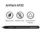 Беспроводной стилус-перо Artpaint AP32 для графических планшетов Gaomon - изображение 5