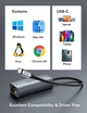Зовнішня мережева карта / адаптер Llano USB-C 3.0 → Gigabit Ethernet (1000 Мбіт/с) - RJ45 - зображення 3