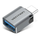 Перехідник OTG Vention USB-C Male to USB 3.0 Female Adapter Gray Aluminum Alloy Type (CDQH0) - зображення 1