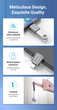 Перехідник OTG Vention USB-C Male to USB 3.0 Female Adapter Gray Aluminum Alloy Type (CDQH0) - зображення 7