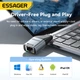 Сетевой адаптер Essager ES-OTG22 гигабитный, RJ45 to Type-C 1000Mbps Grey - изображение 5