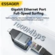 Сетевой адаптер Essager ES-OTG22 гигабитный, RJ45 to Type-C 1000Mbps Grey - изображение 6