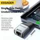 Сетевой адаптер Essager ES-OTG22 гигабитный, RJ45 to Type-C 1000Mbps Grey - изображение 8